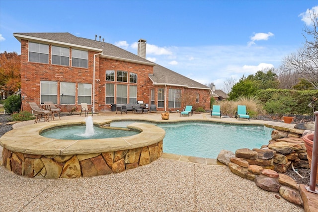 5610 Kensington Ct, Parker, TX 75002 - view of pool featuring a patio area and a pool with connected hot tub