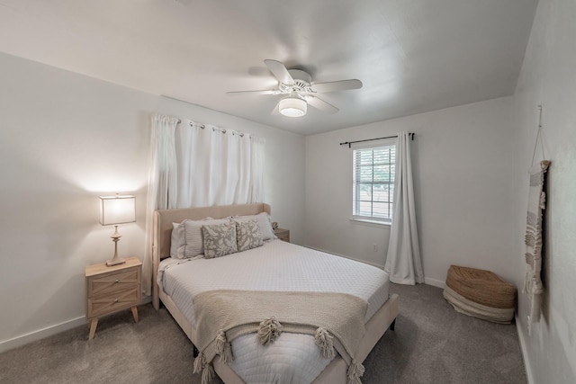 3048 Golfing Green Dr, Farmers Branch, TX 75234 - bedroom with light carpet, baseboards, and a ceiling fan