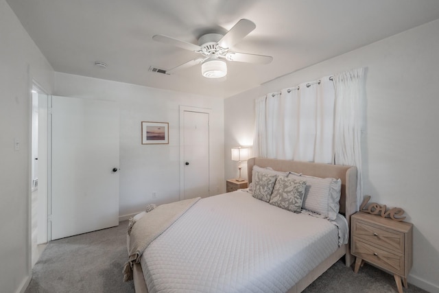3048 Golfing Green Dr, Farmers Branch, TX 75234 - carpeted bedroom featuring ceiling fan