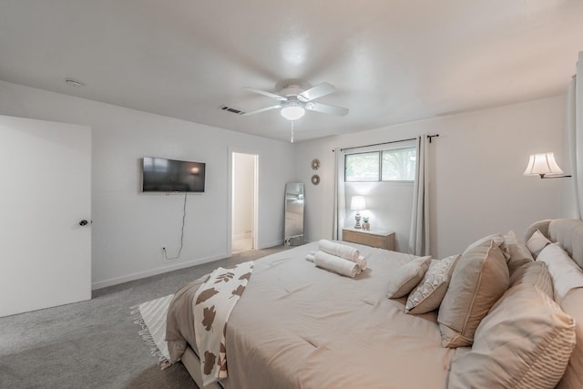 3048 Golfing Green Dr, Farmers Branch, TX 75234 - bedroom featuring carpet flooring and a ceiling fan