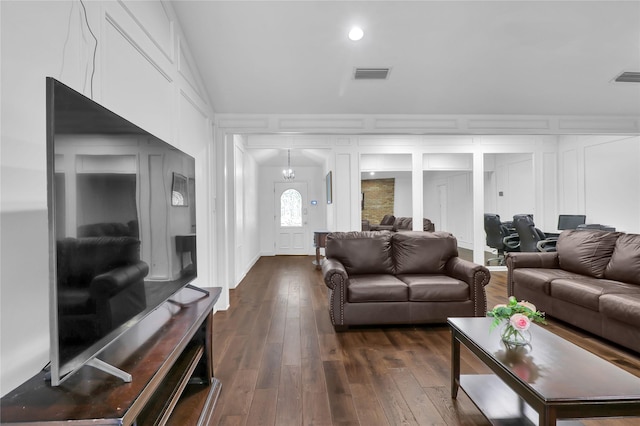 3205 Glasgow Ter, Arlington, TX 76015 - living area featuring a decorative wall and dark wood-type flooring