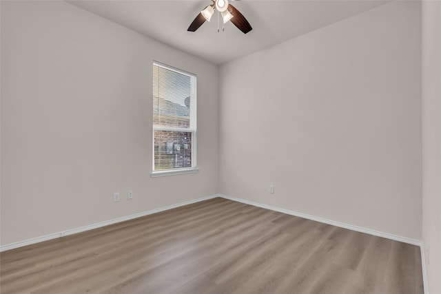 1321 Rivers Creek Ln, Little Elm, TX 75068 - unfurnished room with ceiling fan, wood finished floors, and baseboards
