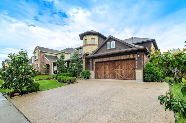 1519 Eminence Ln, Saint Paul, TX 75098 - view of front of house with driveway, brick siding, and an attached garage