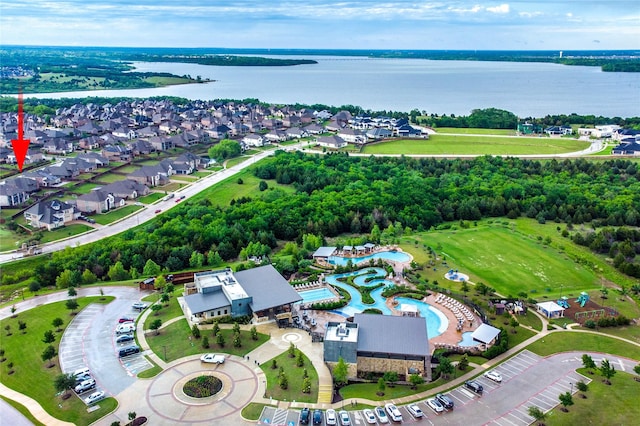 1519 Eminence Ln, Saint Paul, TX 75098 - view of property location with a nearby body of water and a pool