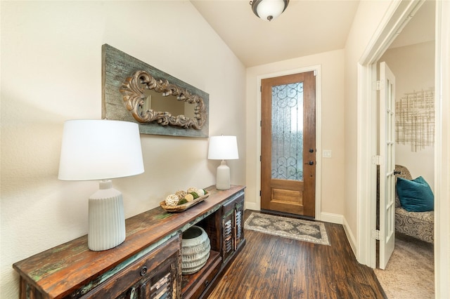 1519 Eminence Ln, Saint Paul, TX 75098 - entryway with dark wood-style floors and baseboards