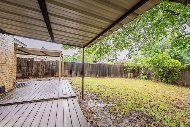 1600 Lagoona Ln, Edgecliff Village, TX 76134 - view of yard featuring a deck