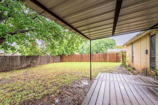 1600 Lagoona Ln, Edgecliff Village, TX 76134 - view of yard featuring a deck