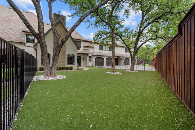 1100 La Paloma Ct, Southlake, TX 76092 - rear view of property with a chimney and stucco siding