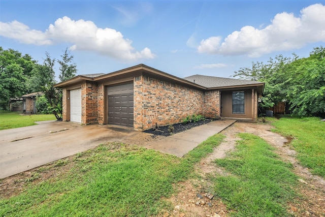 6708 S Creek Dr, Fort Worth, TX 76133 - view of front of property featuring an attached garage, concrete driveway, and brick siding