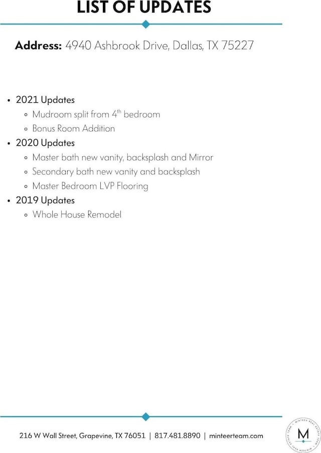 4940 Ashbrook Rd, Dallas, TX 75227 - view of miscellaneous document