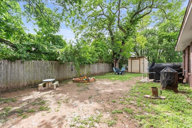 401 Mahon Hollow Dr, Waco, TX 76704 - fenced backyard with a storage shed and an outdoor structure