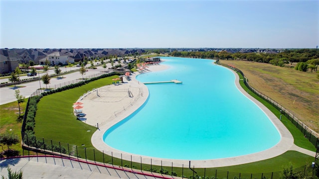 4541 Walnut Grove Ln, Prosper, TX 75078 - view of swimming pool with a water view