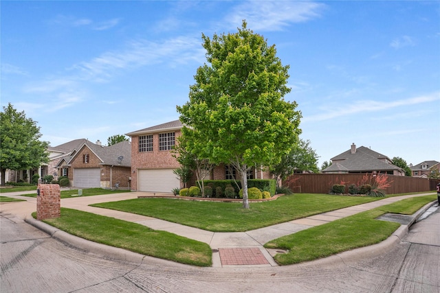 1915 Fairway Crossing Rd, Wylie, TX 75098 - view of front of home with a garage, driveway, brick siding, and a residential view