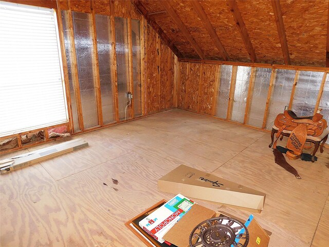 view of attic