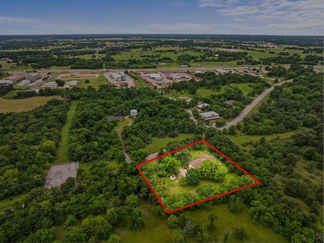 979 Rockdale, Sulphur Springs, TX 75482 - aerial overview of property's location with property parcel outlined