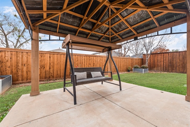305 Blythe Bridge Dr, Roanoke, TX 76262 - view of patio featuring a gazebo