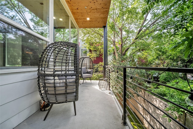view of balcony
