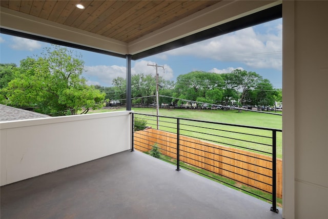 9834 Shoreview Rd, Dallas, TX 75238 - home office featuring baseboards, wood finished floors, and recessed lighting