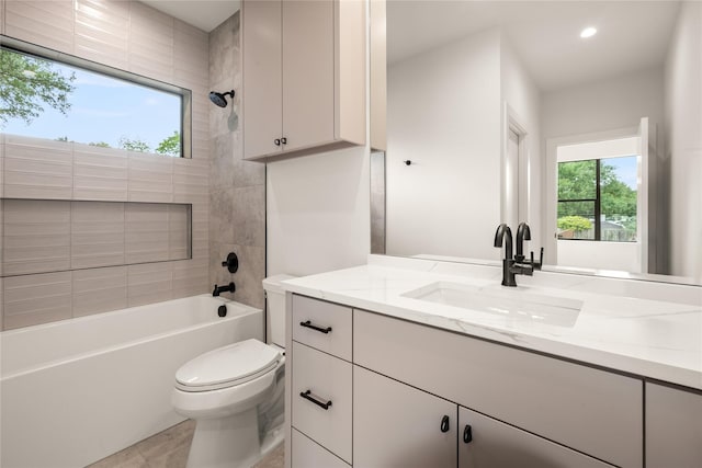 9834 Shoreview Rd, Dallas, TX 75238 - full bathroom with a shower stall, toilet, and vanity