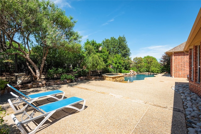 4016 Muscovy Dr, Mckinney, TX 75072 - view of swimming pool featuring a patio area and a pool with connected hot tub