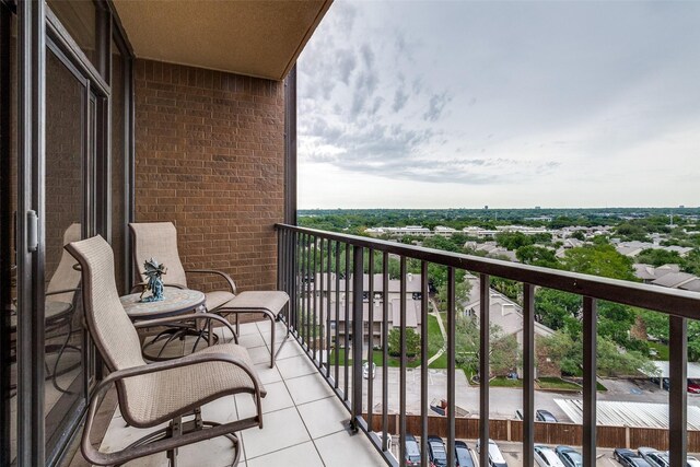view of balcony