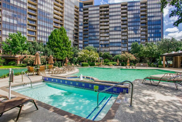community pool featuring a patio