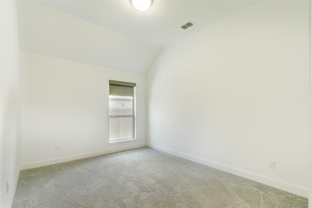 2406 Capitol Pl, Melissa, TX 75454 - unfurnished room with carpet flooring, baseboards, and vaulted ceiling
