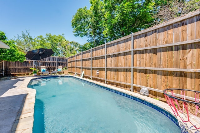 1361 Daffodil Ln, Lewisville, TX 75077 - view of pool featuring a fenced backyard