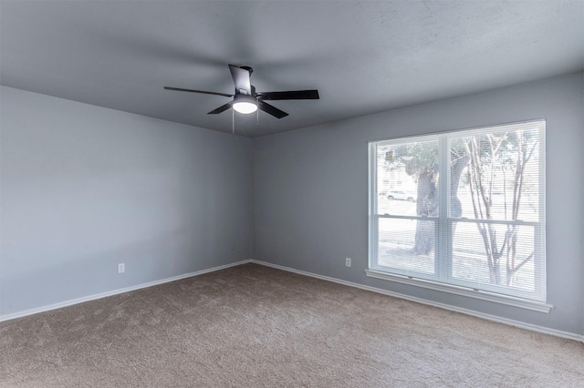 8721 N Normandale St, Fort Worth, TX 76116 - carpeted spare room with plenty of natural light, ceiling fan, and baseboards