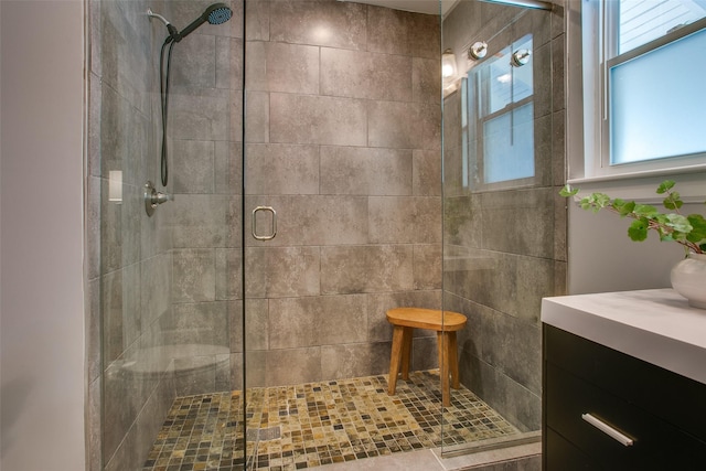1205 Ranier St, Dallas, TX 75208 - full bathroom with a shower stall and vanity