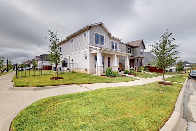 view of front of house with covered porch