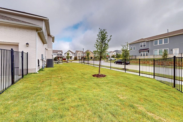 14433 Balmoral Pl, Fort Worth, TX 76008 - view of yard featuring a residential view and central air condition unit