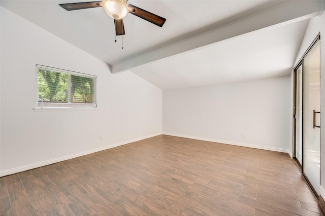 3243 Weather Vane Ln, Dallas, TX 75228 - bonus room with wood finished floors, baseboards, and ceiling fan