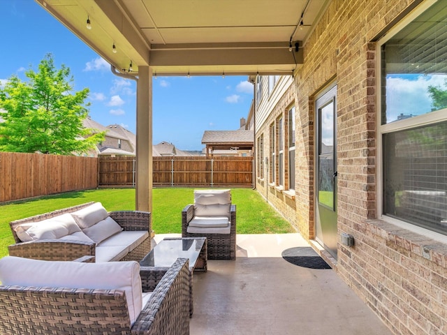 8400 Whistling Duck, Fort Worth, TX 76118 - view of patio / terrace with outdoor lounge area