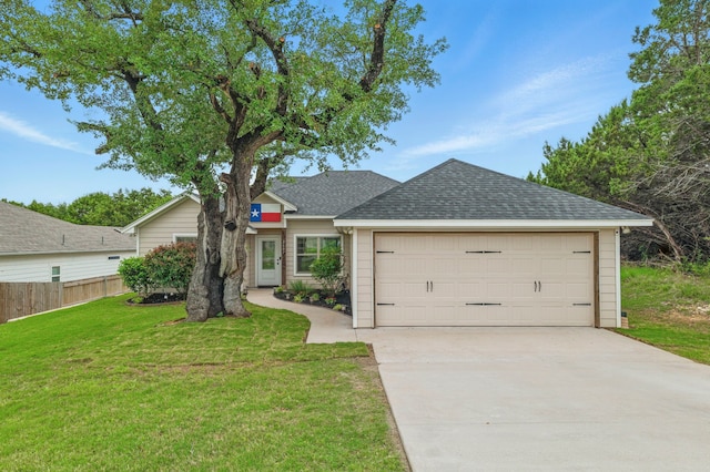2607 Austin Dr, Granbury, TX 76048 - view of front facade featuring an attached garage, concrete driveway, and a shingled roof