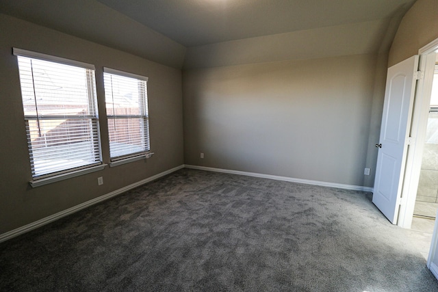 504 Lakeway Ln, Justin, TX 76247 - unfurnished room featuring carpet, lofted ceiling, and baseboards