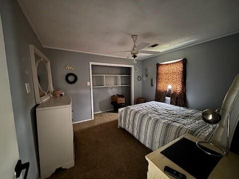 2220 N Clements St, Gainesville, TX 76240 - bedroom with carpet and ceiling fan
