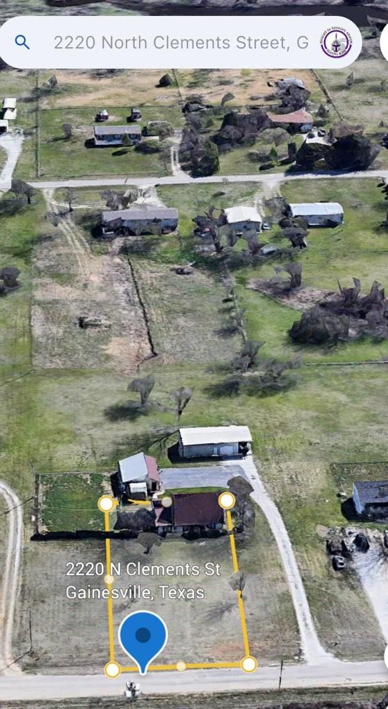 2220 N Clements St, Gainesville, TX 76240 - aerial overview of property's location