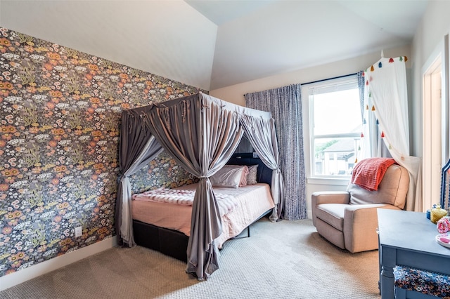 5208 Westfield Dr, Parker, TX 75002 - carpeted bedroom featuring vaulted ceiling