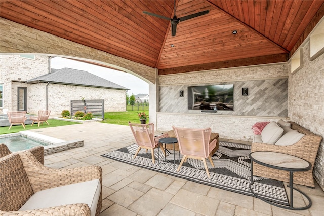 5208 Westfield Dr, Parker, TX 75002 - view of patio / terrace featuring a gazebo and an outdoor living space