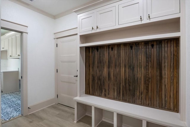 14541 Woodland Crk, Tyler, TX 75706 - mudroom with light wood-style flooring and baseboards