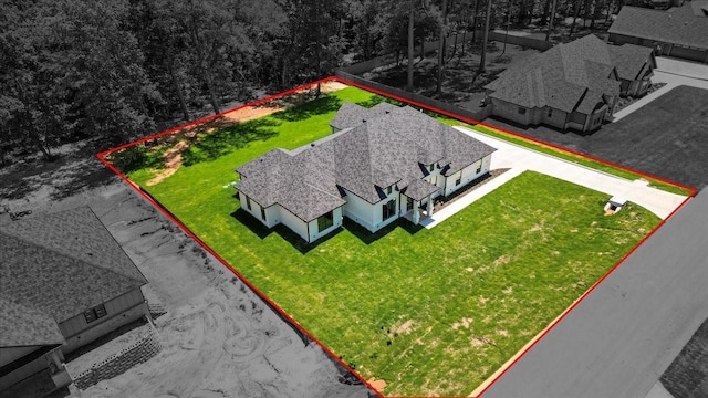 14541 Woodland Crk, Tyler, TX 75706 - aerial view of property and surrounding area with property parcel outlined