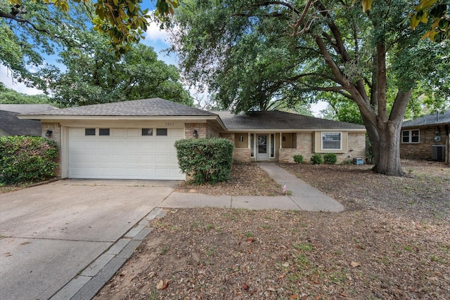 5807 Melstone Dr, Arlington, TX 76016 - ranch-style house featuring a garage, concrete driveway, and brick siding