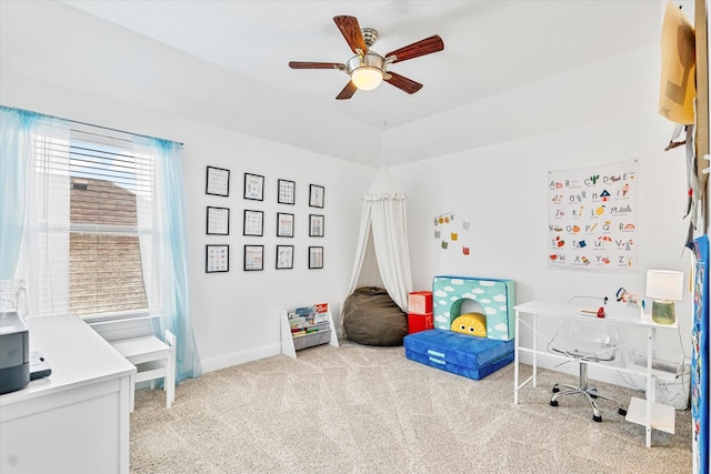 6273 El Capitan St, Fort Worth, TX 76179 - bedroom featuring carpet, baseboards, and a ceiling fan