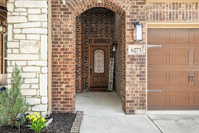 6273 El Capitan St, Fort Worth, TX 76179 - property entrance with brick siding and stone siding