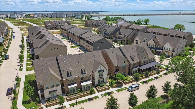 drone / aerial view of a large body of water