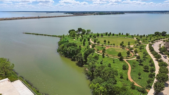 bird's eye view of a large body of water