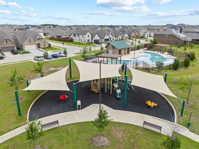 3249 Glorioso Dr, Royse City, TX 75189 - communal playground featuring a residential view