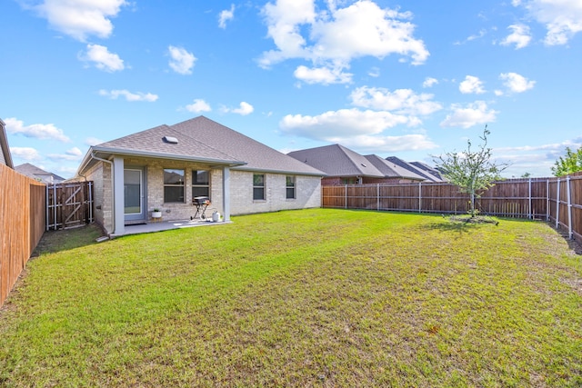 3249 Glorioso Dr, Royse City, TX 75189 - rear view of property with a patio, brick siding, and a shingled roof