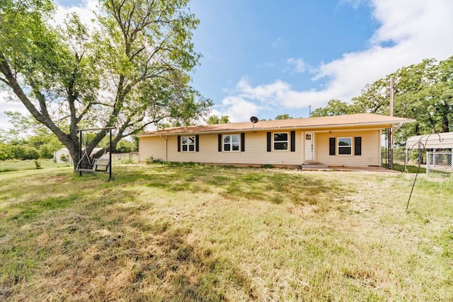 1941 State Highway 59 S, Bowie, TX 76230 - rear view of property with a lawn